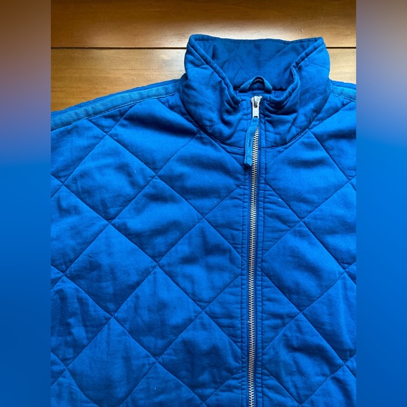 GAP Recycled Quilted Boxy Full Zip Fall Jacket Royal Blue Womens Size XXL 2X 2XL - Picture 3 of 8